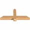 Ekena Millwork Eugene Smooth Timber Gable Bracket, Western Red Cedar, 36"W x 16"H x 3 1/2"D x 3 1/2"F, 11/12 Pitch GBW036X16X0404EUG00SWR - alternate 5